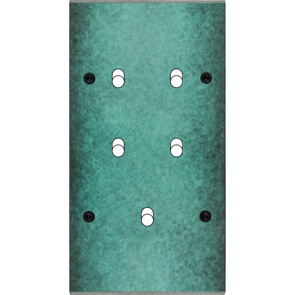 Façade fascination laiton jade double verticale b5 à vis - Modelec - 157434