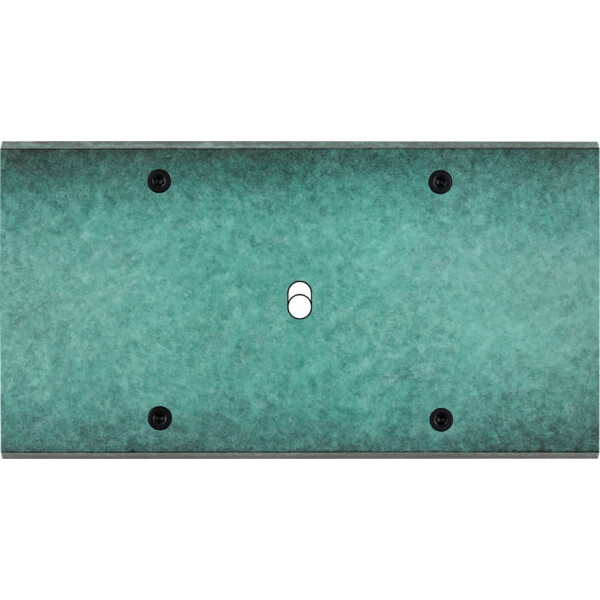 Façade fascination laiton jade double horizontale 1 basculeur à vis - Modelec - 171434