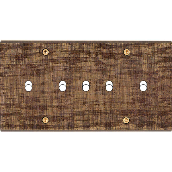 Façade fascination laiton coslan double horizontale b5 à vis - Modelec - 175430