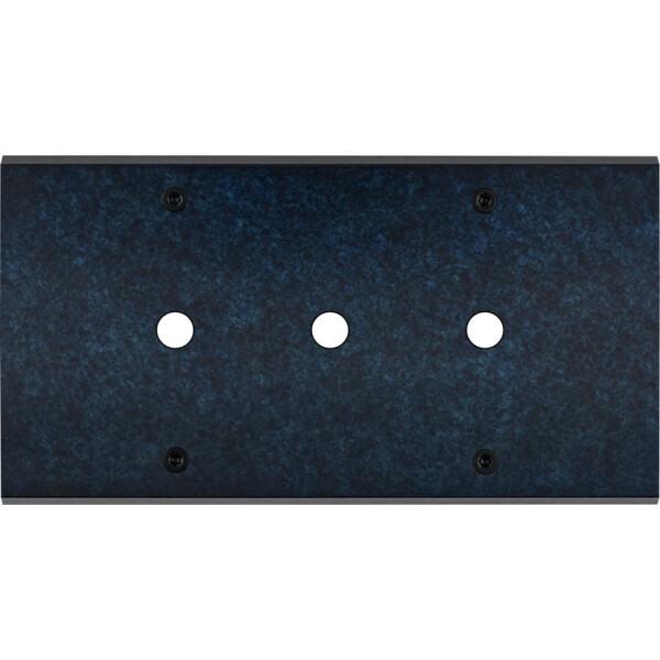 Façade fascination laiton ombre double horizontale 3 boutons poussoir push à vis - Modelec - 183439