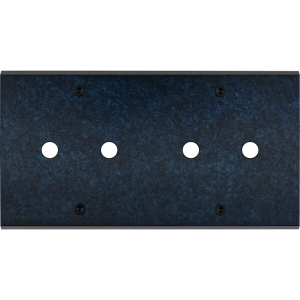 Façade fascination laiton ombre double horizontale 2 boutons poussoir push 2 boutons poussoir push à vis - Modelec - 184439