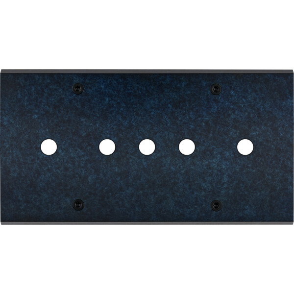 Façade fascination laiton ombre double horizontale 5 boutons poussoir push à vis - Modelec - 185439