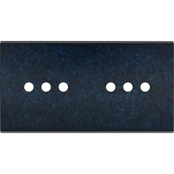 Façade fascination laiton ombre double horizontale 6 push sans vis - Modelec - 186439M