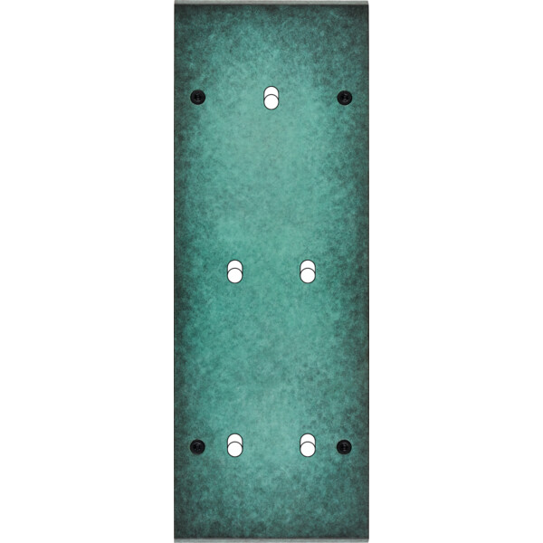 Façade fascination laiton jade triple verticale 1 basculeur 2 basculeurs 2 basculeurs à vis - Modelec - 355434