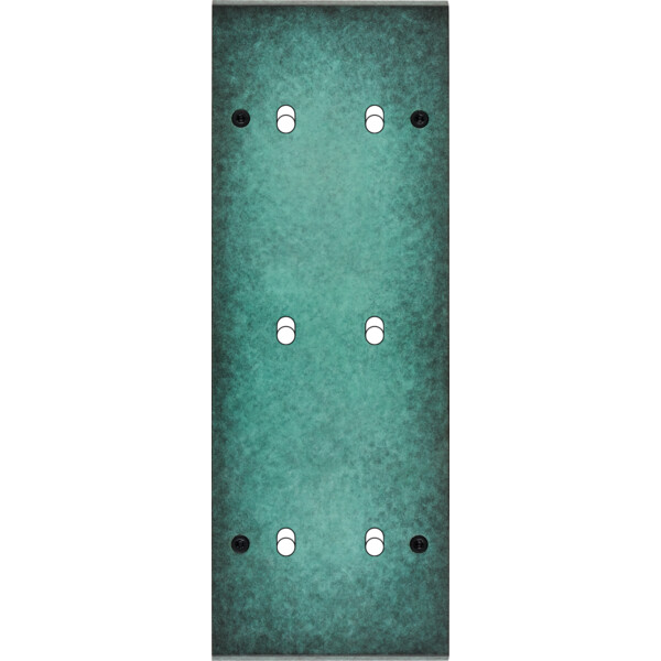 Façade fascination laiton jade triple verticale 2 basculeurs 2 basculeurs 2 basculeurs à vis - Modelec - 356434