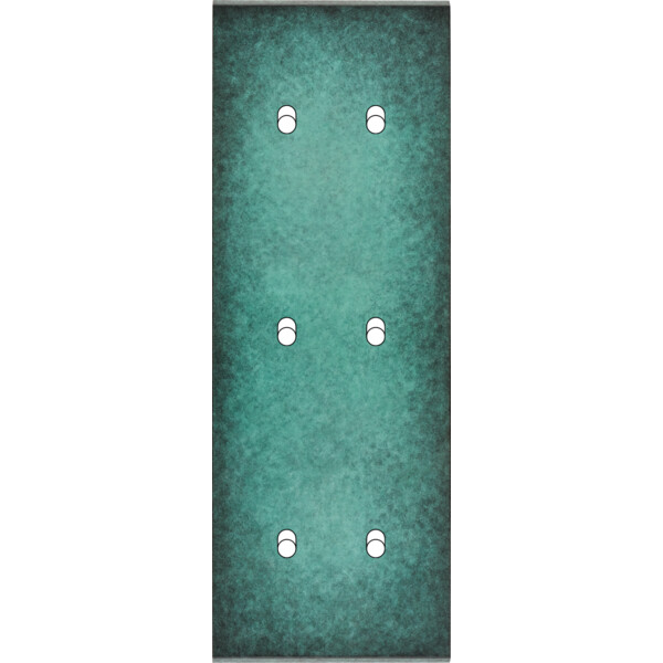 Façade fascination laiton jade triple verticale 2 basculeurs 2 basculeurs 2 basculeurs sans vis - Modelec - 356434M