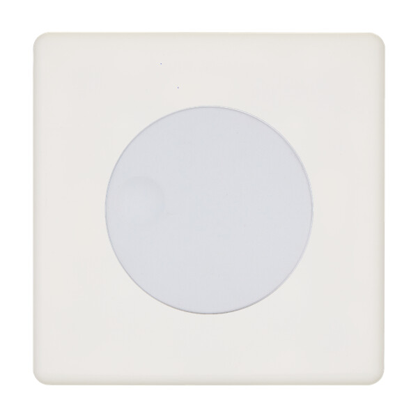 Façade hitera blanc soft touch simple 1 variateur - Modelec - 191481