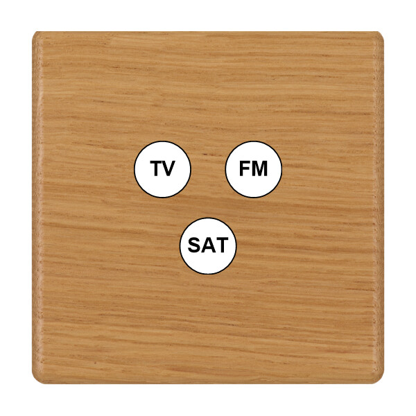 Façade hitera chêne clair simple tvfmsat - Modelec - 196491