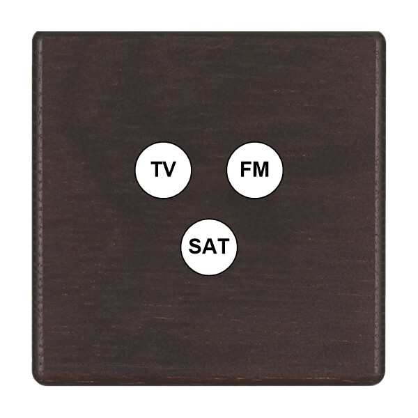 Façade hitera chêne foncé simple tvfmsat - Modelec - 196492