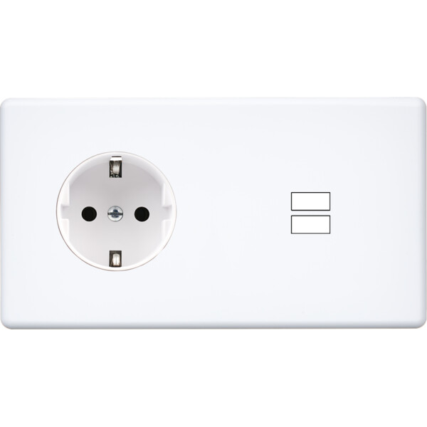 Façade hitera blanc soft touch soft double horizontale pck u1 - Modelec - 259481-K