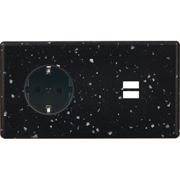 Façade hitera terrazzo noir double horizontale pck u1 - Modelec - 259486-K