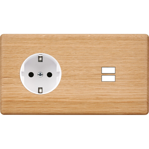 Façade hitera chene clairair double horizontale pck u1 - Modelec - 259491-K