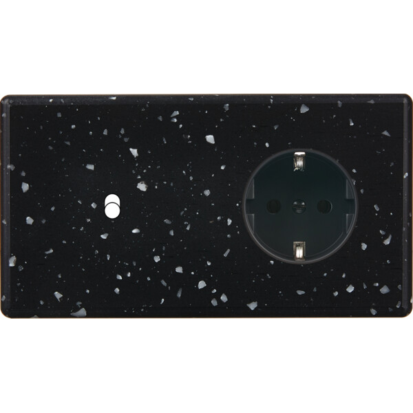 Façade hitera terrazzo noir double horizontale b1 pck - Modelec - 261486-K