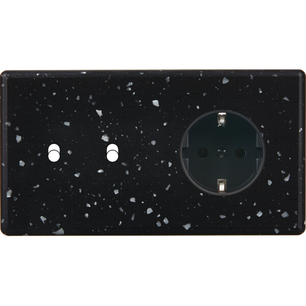 Façade hitera terrazzo noir double horizontale b2 pck - Modelec - 262486-K