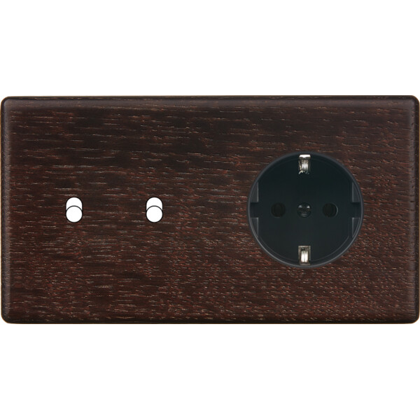 Façade hitera chene fonce double horizontale b2 pck - Modelec - 262492-K