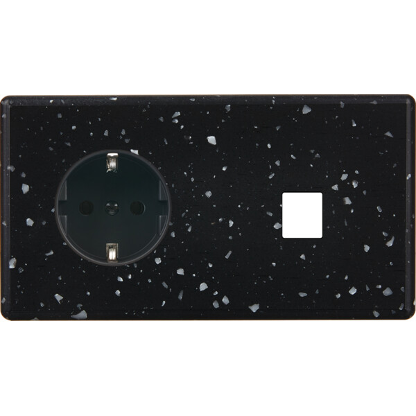 Façade hitera terrazzo noir double horizontale pck m1 - Modelec - 263486-K