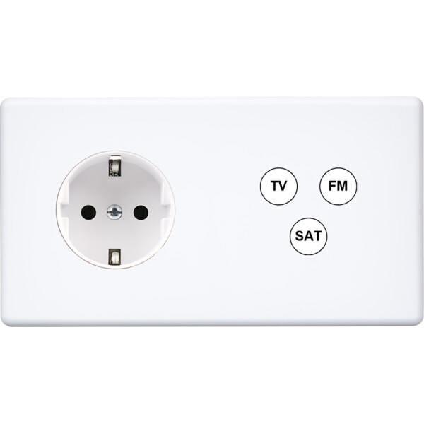 Façade hitera blanc soft touch  double horizontale pck c3 - Modelec - 265481-K