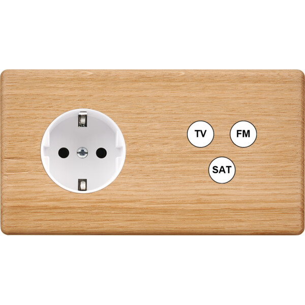Façade hitera chene clair double horizontale pck c3 - Modelec - 265491-K