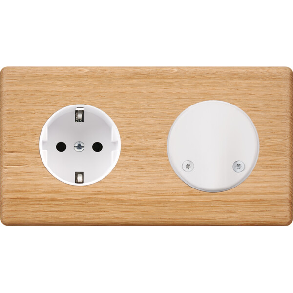 Façade hitera chene clair double horizontale pck sc - Modelec - 272491-K