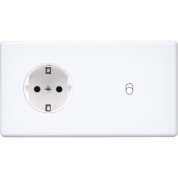 Façade hitera blanc soft touch  double horizontale pck b1 - Modelec - 277481-K