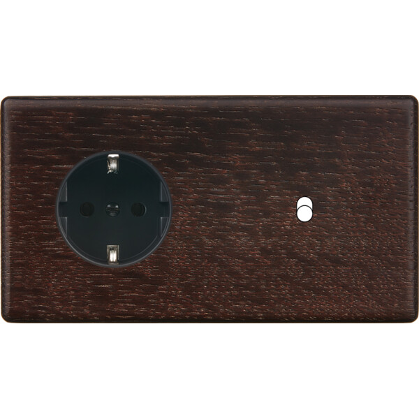 Façade hitera chene fonce double horizontale pck b1 - Modelec - 277492-K