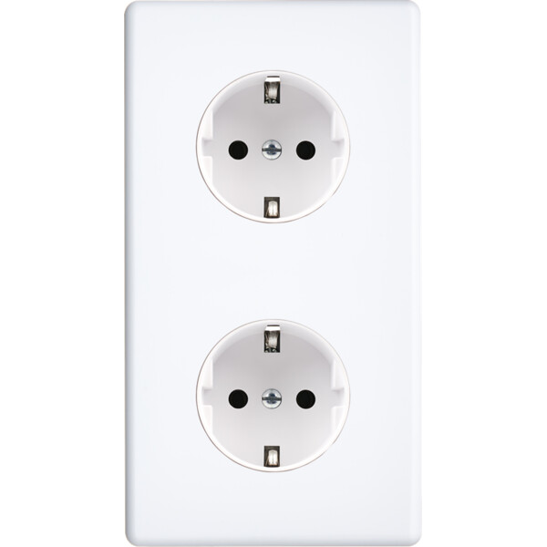 Façade hitera blanc soft touch  double verticale pck pck - Modelec - 280481-K