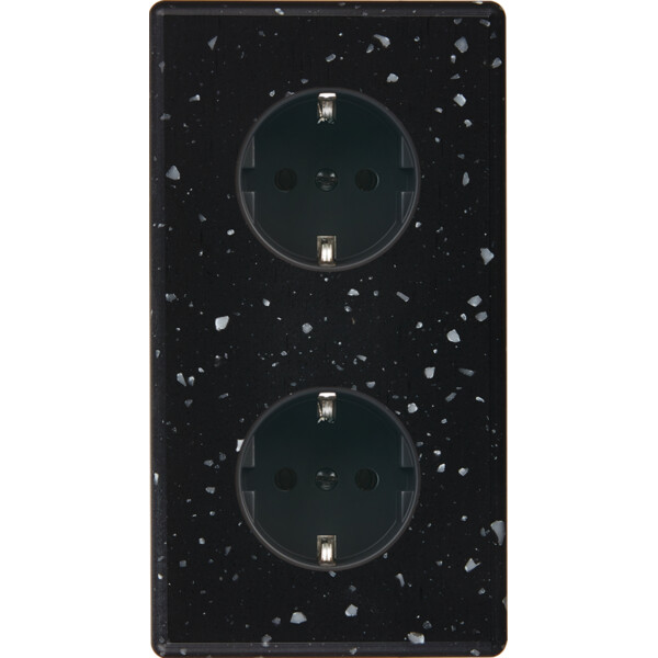 Façade hitera terrazzo noir double verticale pck pck - Modelec - 280486-K