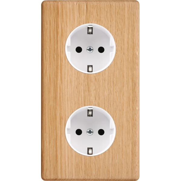Façade hitera chene clair double verticale pck pck - Modelec - 280491-K