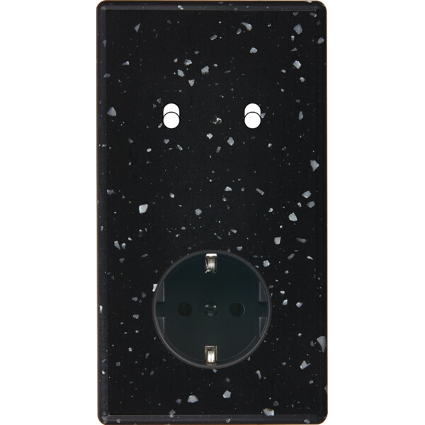 Façade hitera terrazzo noir double verticale b2 pck - Modelec - 282486-K