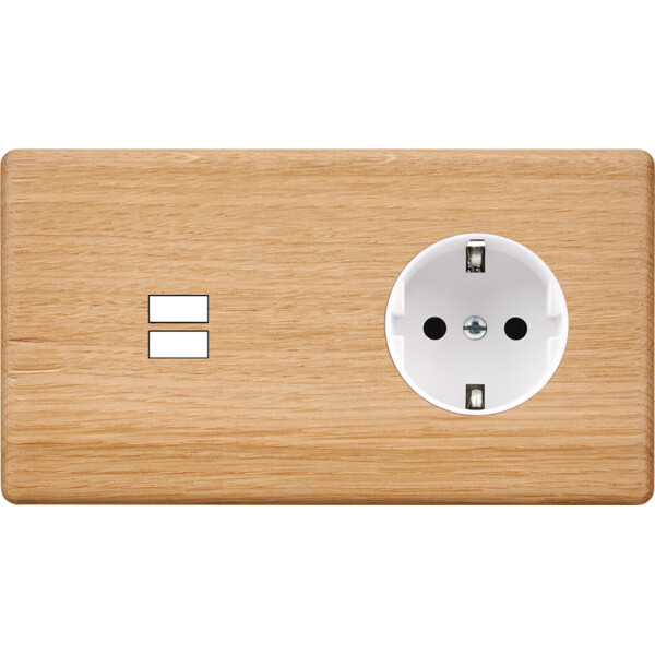 Façade hitera chene clair double horizontale u1 pck - Modelec - 295491-K