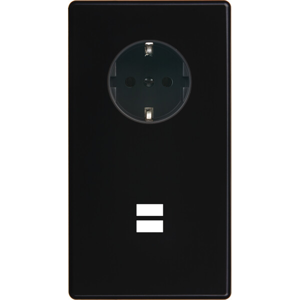Façade hitera noir soft touch  double verticale pck u1 - Modelec - 299482-K