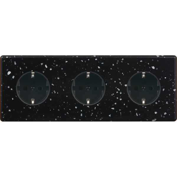 Façade hitera terrazzo noir triple horizontale pck pck pck - Modelec - 310486-K