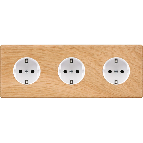 Façade hitera chene clair triple horizontale pck pck pck - Modelec - 310491-K