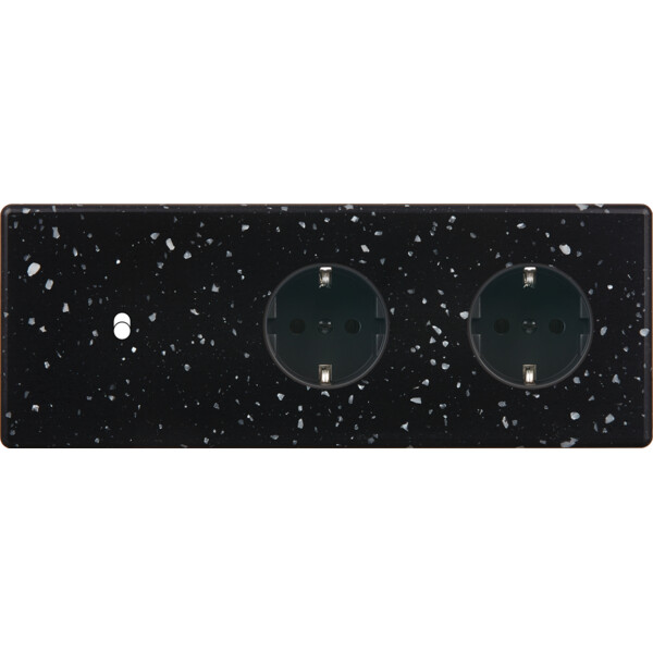 Façade hitera terrazzo noir triple horizontale b1 pck pck - Modelec - 311486-K