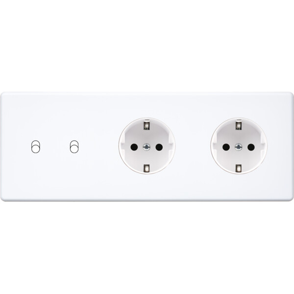 Façade hitera blanc soft touch  triple horizontale b2 pck pck - Modelec - 312481-K