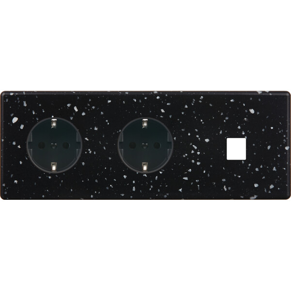 Façade hitera terrazzo noir triple horizontale pck pck m1 - Modelec - 313486-K