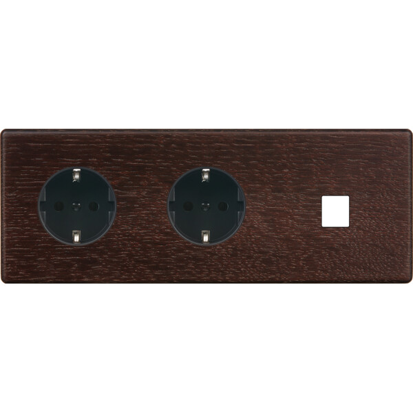 Façade hitera chene fonce triple horizontale pck pck m1 - Modelec - 313492-K