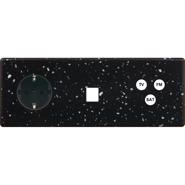 Façade hitera terrazzo noir triple horizontale pck m1 c3 - Modelec - 324486-K