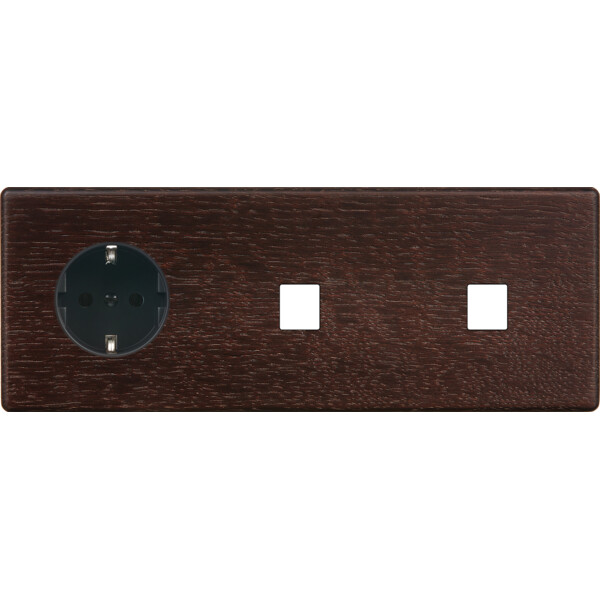 Façade hitera chene fonce triple horizontale pck m1 m1 - Modelec - 326492-K