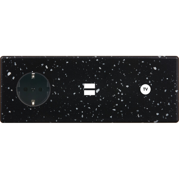 Façade hitera terrazzo noir triple horizontale pck u1 c1 - Modelec - 332486-K