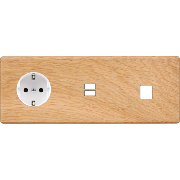 Façade hitera chene clair triple horizontale pck u1 m1 - Modelec - 335491-K