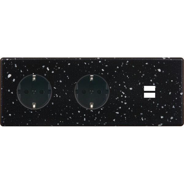 Façade hitera terrazzo noir triple horizontale pck pck u1 - Modelec - 337486-K
