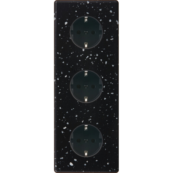 Façade hitera terrazzo noir triple verticale pck pck pck - Modelec - 360486-K