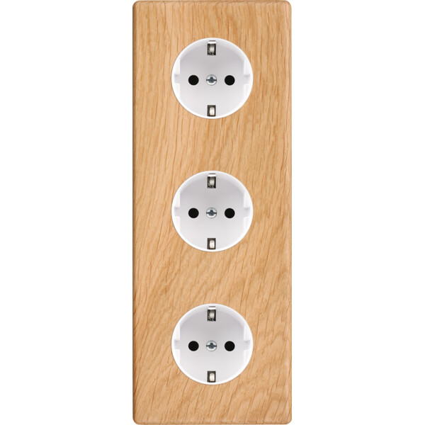Façade hitera chene clair triple verticale pck pck pck - Modelec - 360491-K