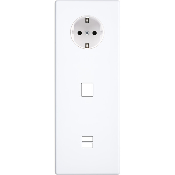 Façade hitera blanc soft touch  triple verticale pck m1 u1 - Modelec - 384481-K