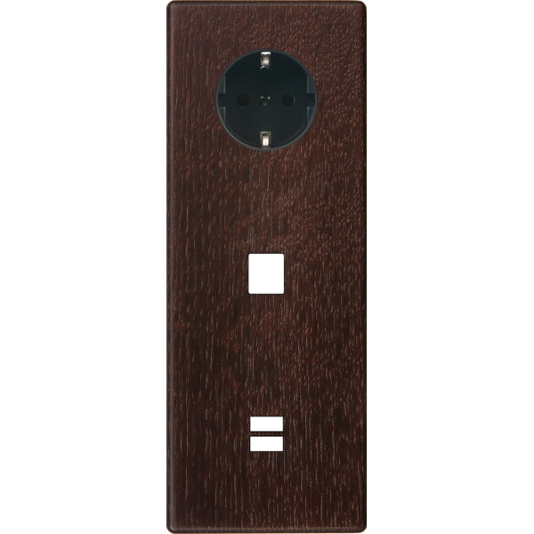 Façade hitera chene fonce triple verticale pck m1 u1 - Modelec - 384492-K