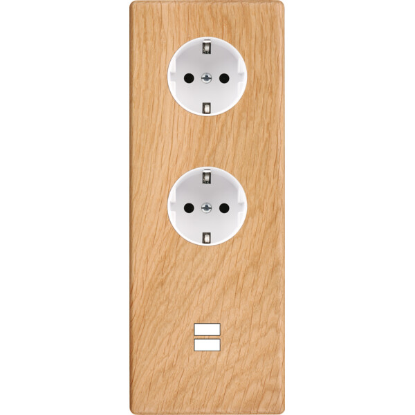 Façade hitera chene clair triple verticale pck pck u1 - Modelec - 387491-K