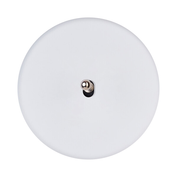 Façade iris blanc soft touch simple 1 basculeur - Modelec - 131353