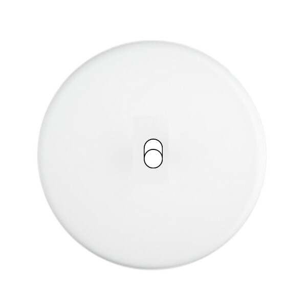 Façade iris blanc soft touch simple 1 basculeur - Modelec - 131353