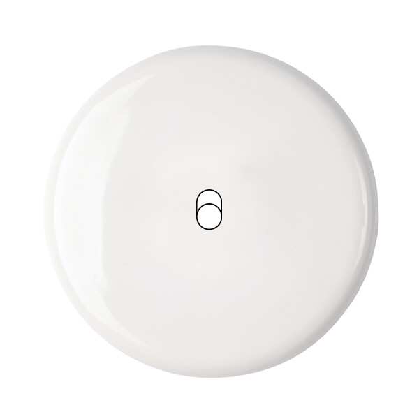 Façade iris by modelec en porcelaine blanche simple poste un basculeur - Modelec - 131361